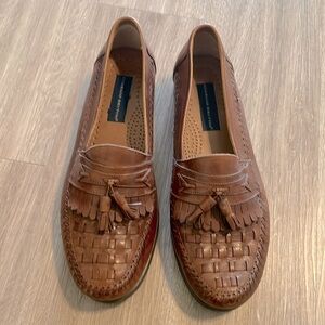 Giorgio Burtini Men’s Tassel Loafers Size 10.5 Brown Leather Contemporary Luxury
